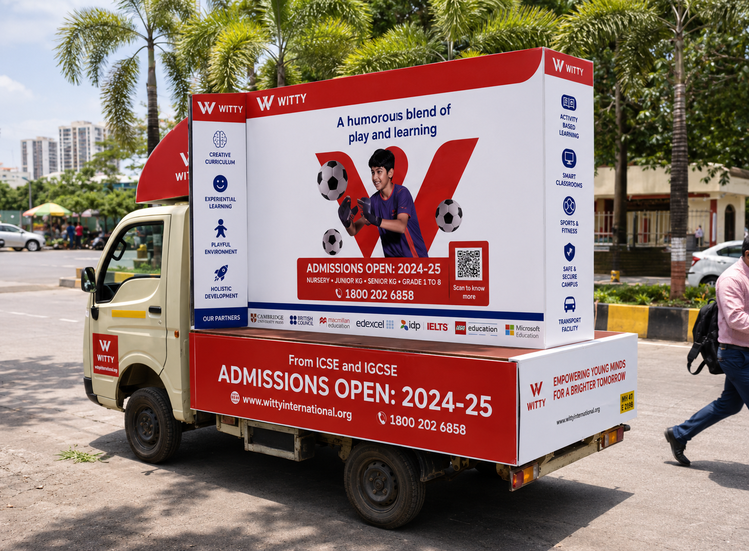 T Shape Mobile Van Advertising